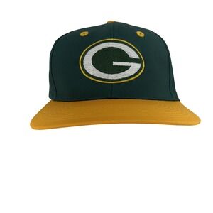 Vintage Green Bay Packers Hat Cap Snap Back NFL Football Game Day Mens 90s